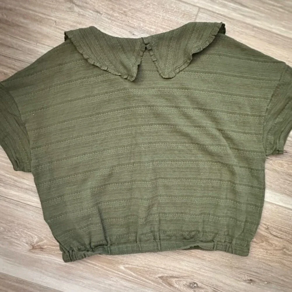 Madewell Button Down Knit Top L - Picture 3 of 8